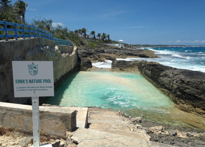 Erna's Nature Pool - Long Island Bahamas