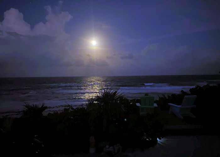 Moon over Serenity Long Island Bahamas