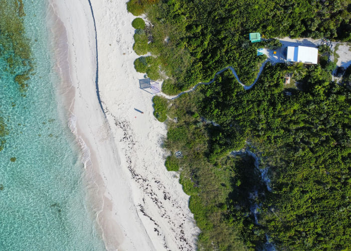 beach drone Bahamas